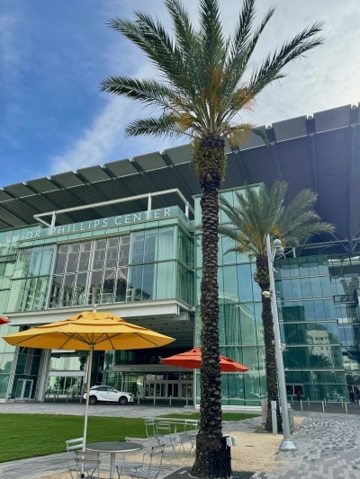 The exterior of the Dr. Phillips Center. 